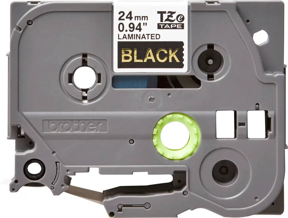 BROTHER TZE354 24 GOLD ON BLACK