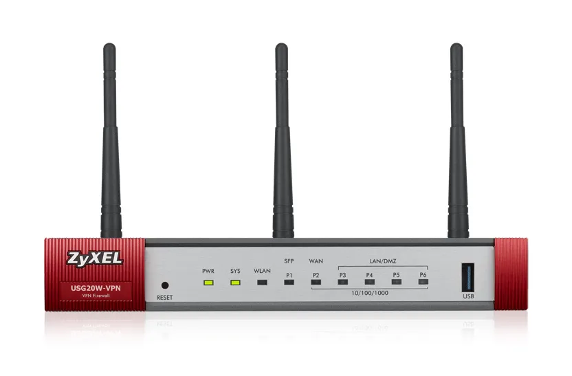 ZYXEL USG 20W-VPN (Device only) Firewall Appliance 1 x WAN 1 x SFP 4 x LAN/DMZ  IEEE 802.11ac/n