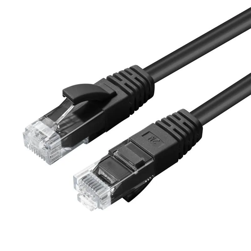 MicroConnect Cat6 UTP RJ45 25m n&auml;tverkskabel, svart