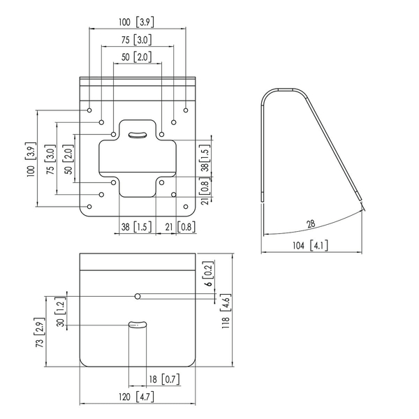 Vogel's Pro PTA 3103 Tablock -sein&auml;-/p&ouml;yt&auml;kiinnike