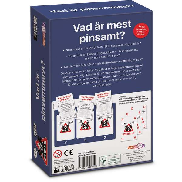 GAMES4U Party Game Pinsamma och genanta situationer/Embarrissing People (SE)