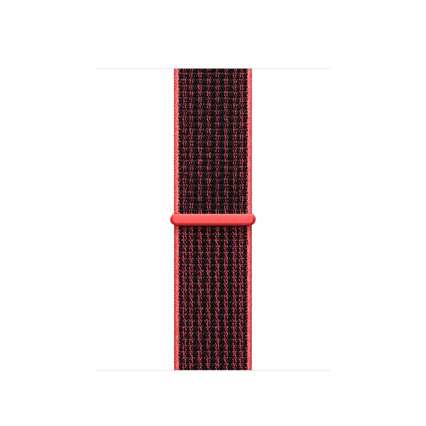 APPLE 38mm Bright Crimson/Black Nike Sport Loop