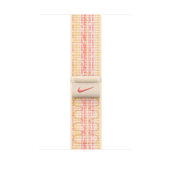 Apple Watch 45 mm - Nike Sportloop, Starlight/Pink