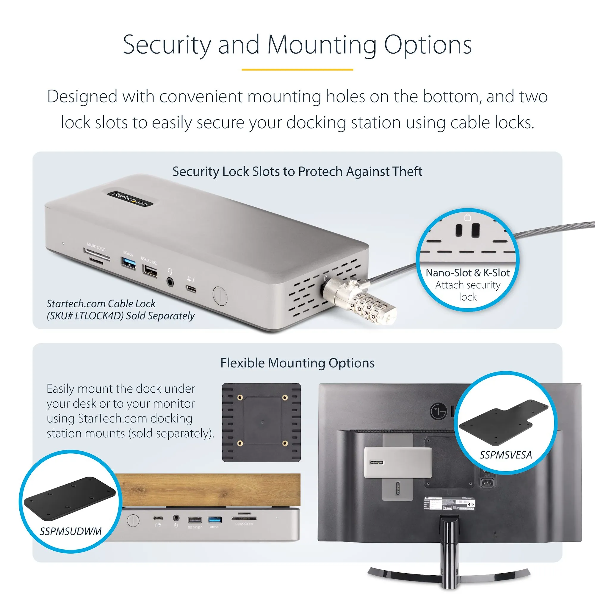 Startech Thunderbolt 4 Multi-Display Dock 7x USB -telakointiasema