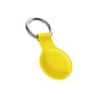 Epico Silicone Full Back Case | AirTag | Yellow | Robust Metal Ring