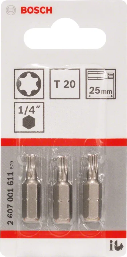 Bosch Professional T20, 25 mm - skruvmejsel bit extra h&aring;rd