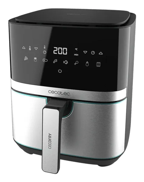 Cecotec Cecofry Full Inox 5500 Pro, 5,5 l, 0,6 kg, 1700 W, airfryer, Black, Stainless steel
