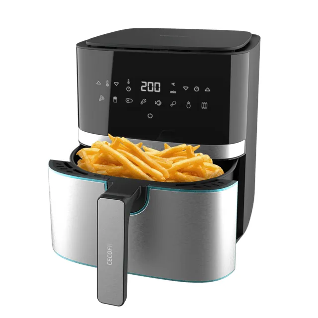 Cecotec Cecofry Full Inox 5500 Pro, 5,5 l, 0,6 kg, 1700 W, airfryer, Black, Stainless steel
