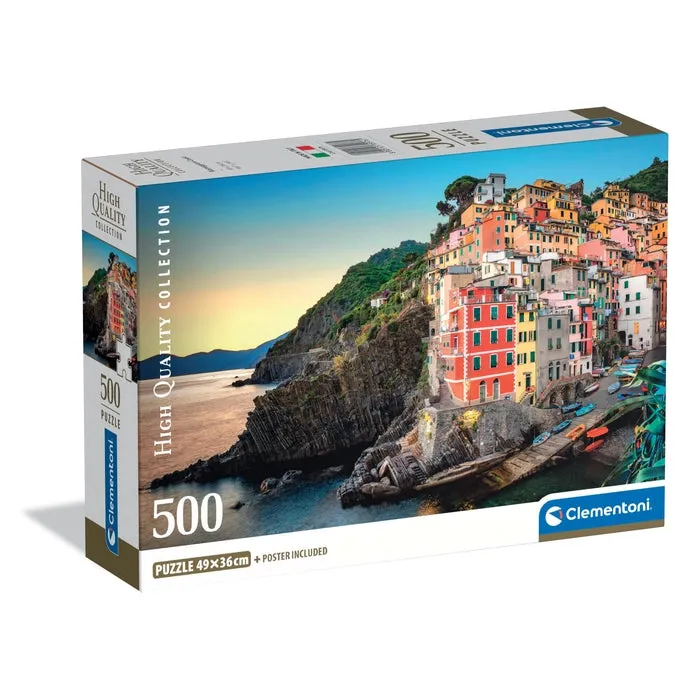 Clementoni High Quality Collection Riomaggiore Coast - puzzle, 500 pcs
