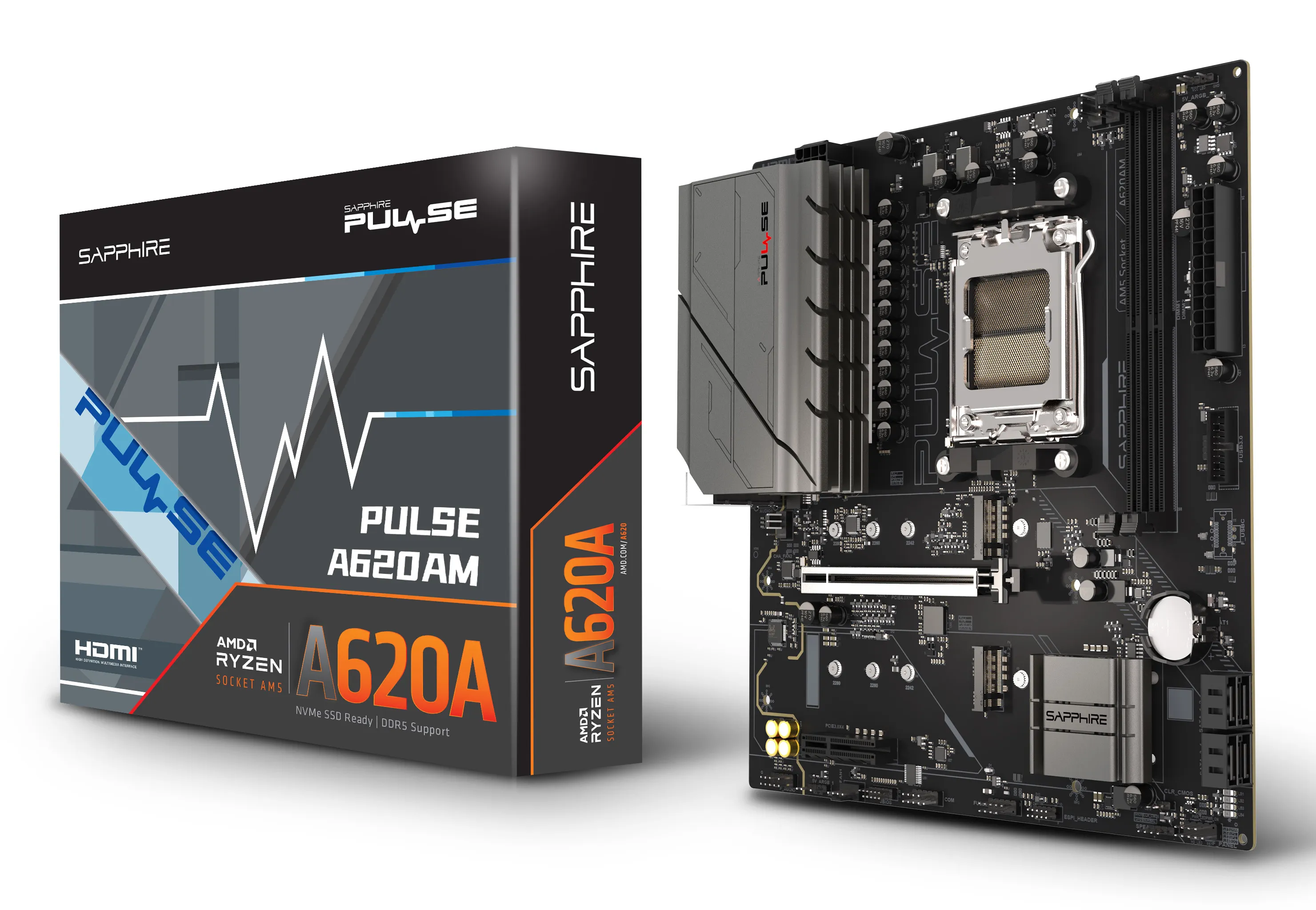 Sapphire PULSE A620AM AM5 mATX moderkort
