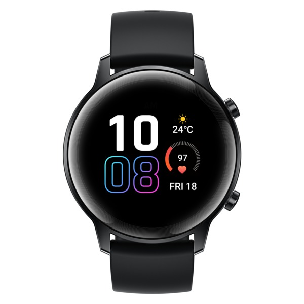 Honor MagicWatch 2, 42mm, silicone Wristband, Agate Black -&auml;lykello