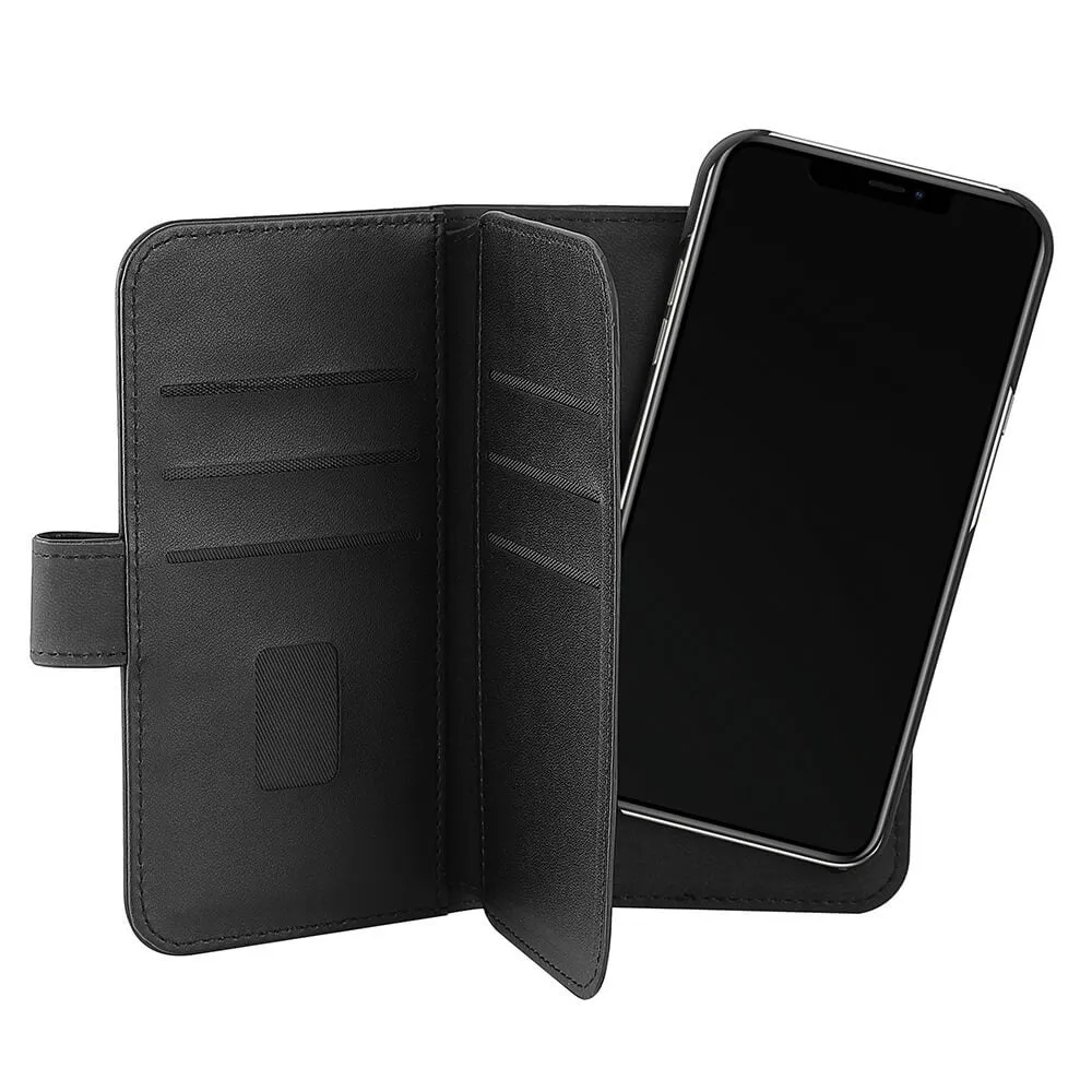GEAR Wallet 7 Cards, iPhone 13 Pro - 2-in-1 Wallet Case, Black