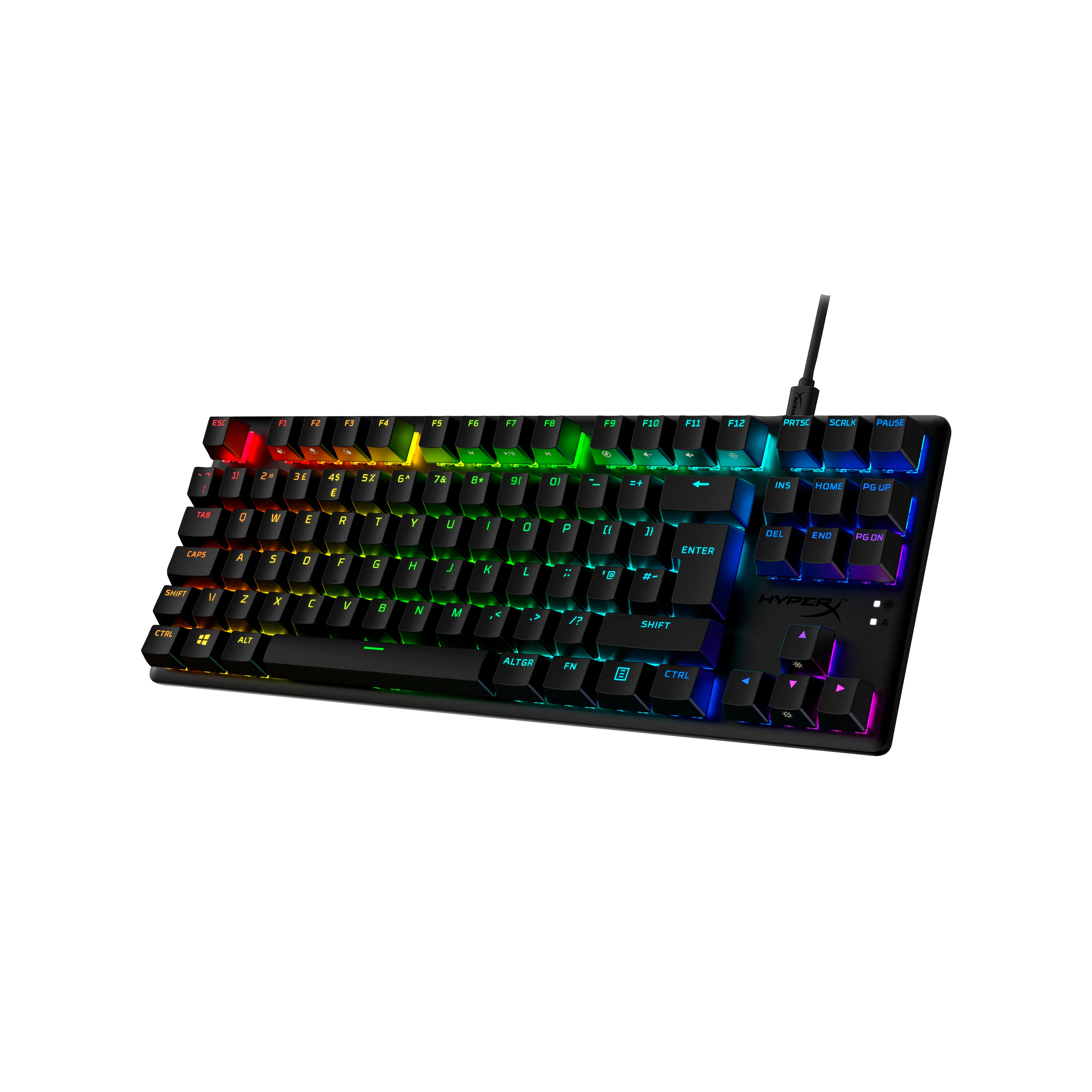 HyperX Alloy Origins Core PBT mekaniskt speltangentbord, HyperX Red, svart