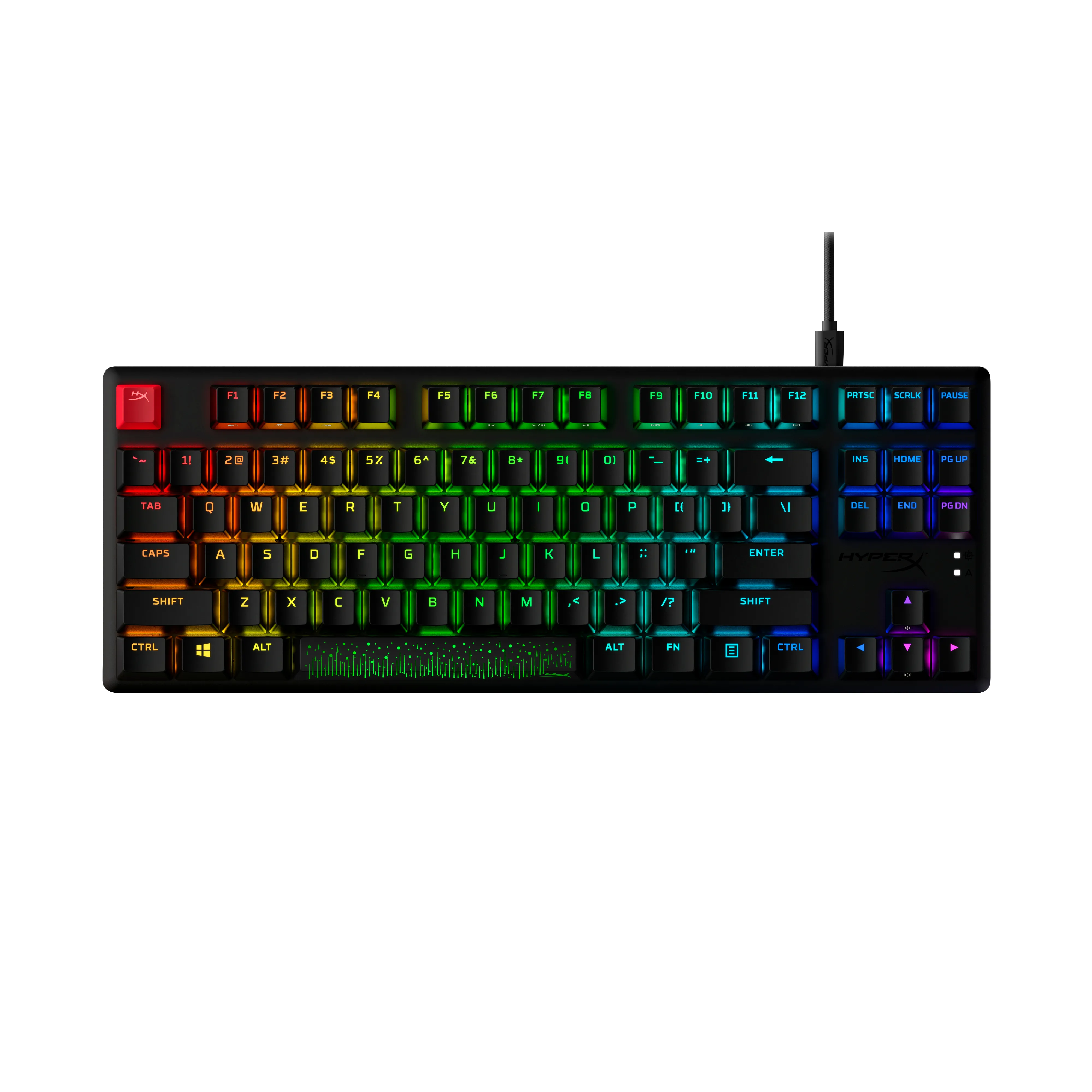 HyperX Alloy Origins Core PBT mekaniskt speltangentbord, HyperX Red, svart
