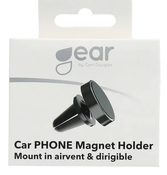 GEAR Mobile Holder Magnetic Black Puck Mount in Air Vent
