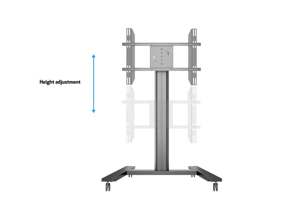 Multibrackets M Public Display Stand 145 Single - Teline tuotteelle LCD-n&auml;ytt&ouml; - alumiini - musta -n&auml;yt&ouml;n koko: 40&quot;-63&quot;