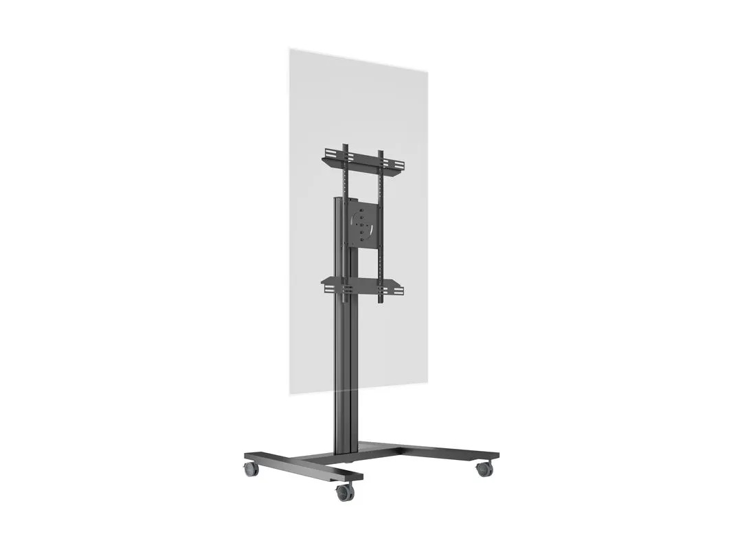 Multibrackets M Public Display Stand 145 Single - Teline tuotteelle LCD-n&auml;ytt&ouml; - alumiini - musta -n&auml;yt&ouml;n koko: 40&quot;-63&quot;