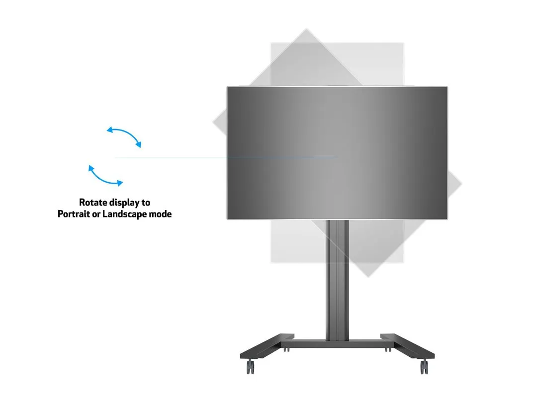 Multibrackets M Public Display Stand 145 Single - Teline tuotteelle LCD-n&auml;ytt&ouml; - alumiini - musta -n&auml;yt&ouml;n koko: 40&quot;-63&quot;