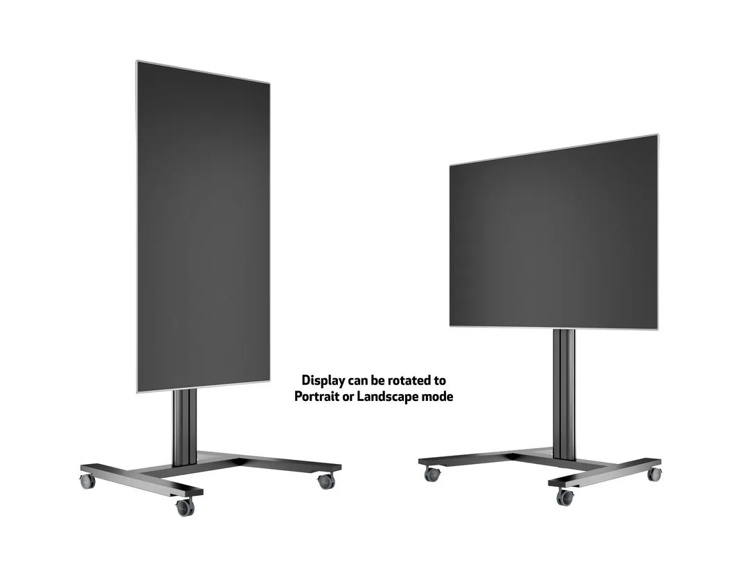 Multibrackets M Public Display Stand 145 Single - Teline tuotteelle LCD-n&auml;ytt&ouml; - alumiini - musta -n&auml;yt&ouml;n koko: 40&quot;-63&quot;