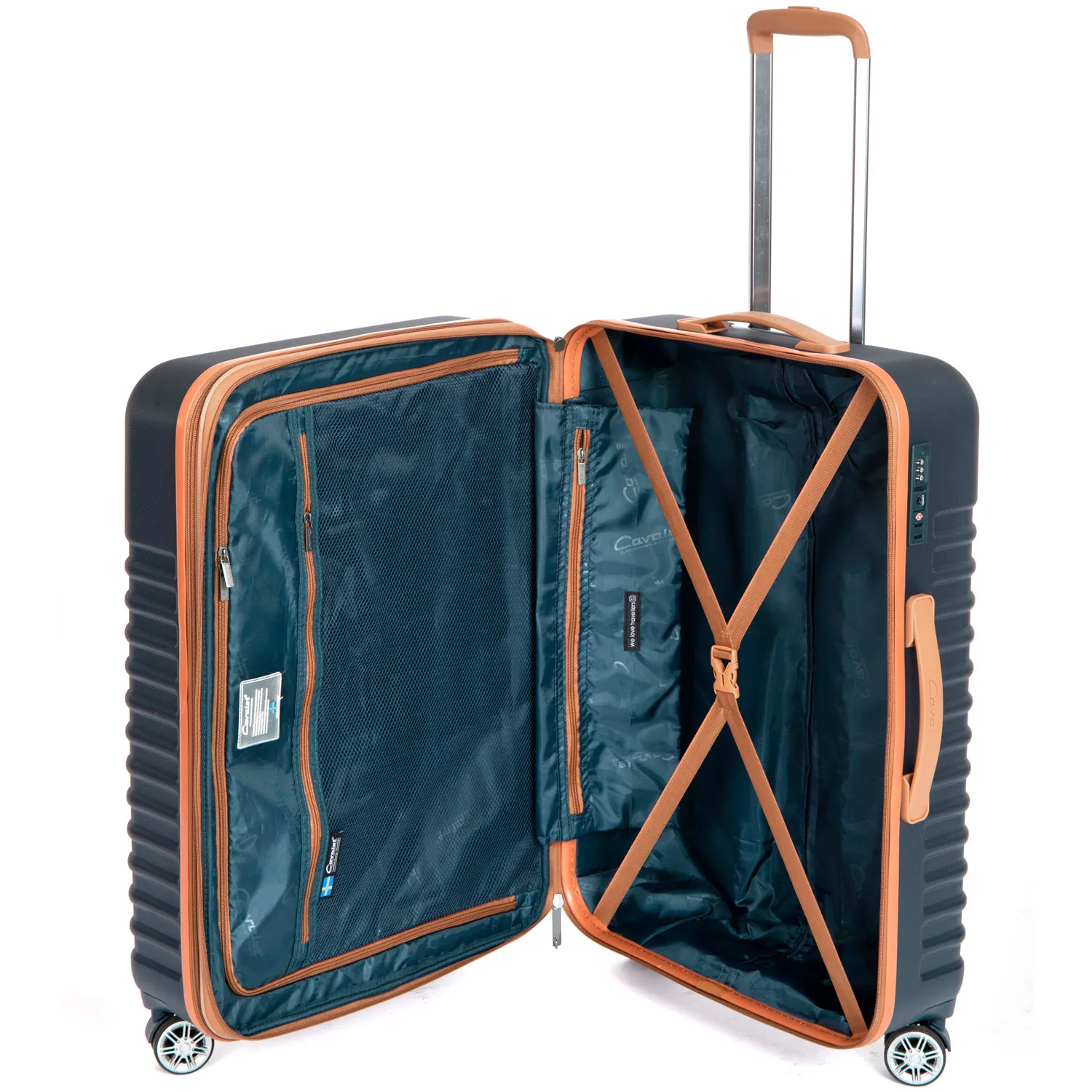 Cavalet Pasadena Large - resväska, dark blue/tan
