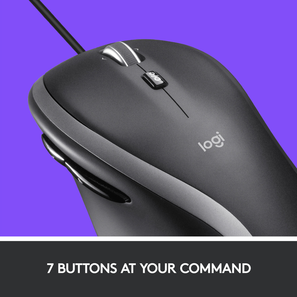 Logitech Corded Mouse M500 - mouse, Black