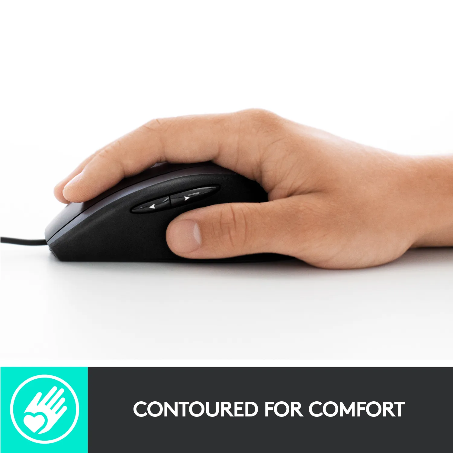 Logitech Corded Mouse M500 - mouse, Black