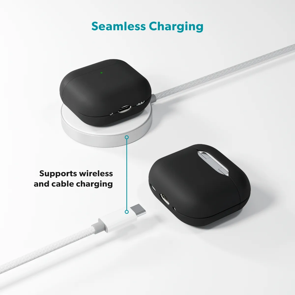 Epico Leather Case | AirPods Pro 3 | Black | Impact  &  Scratch Protection