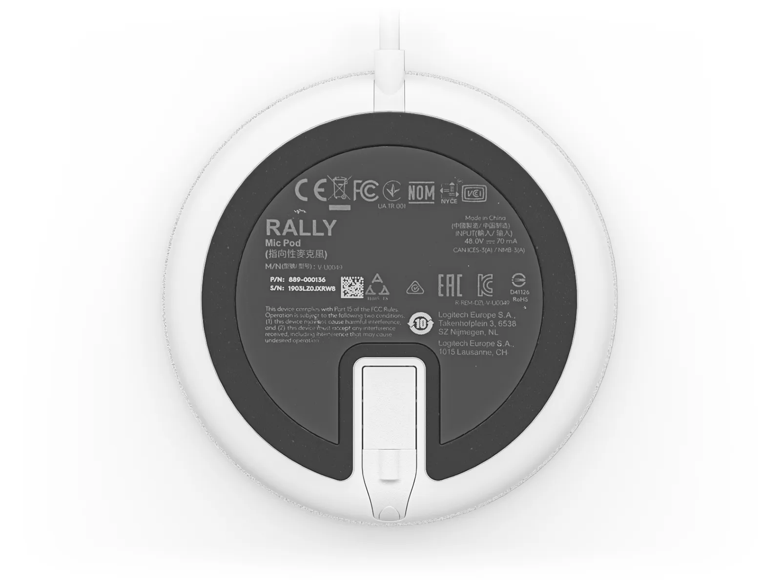 RallyMicPod acc f/Rally UltraHD ConfCall