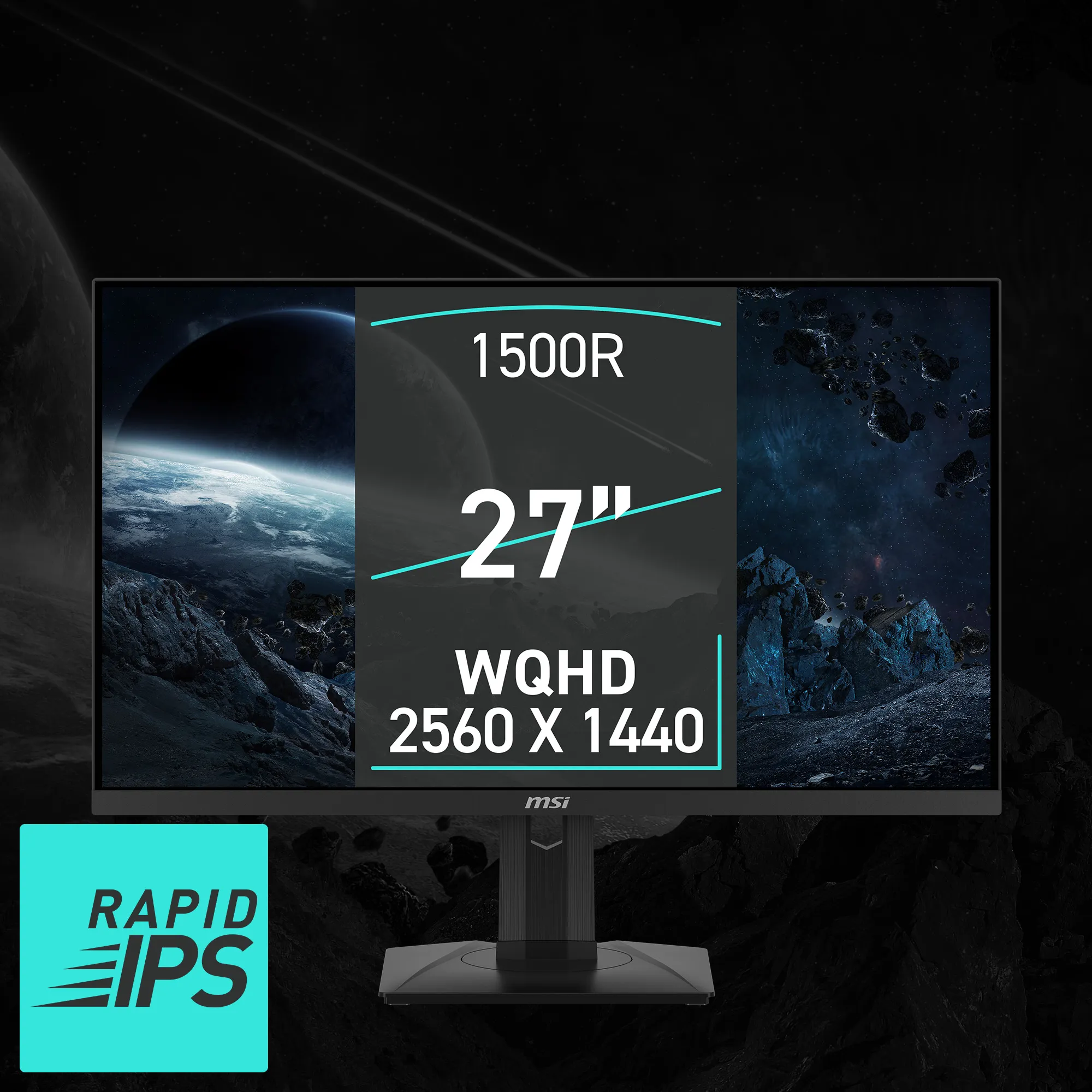 MSI G274QPXDE 27 2560 x 1440 (2K) HDMI DisplayPort USB-C 240Hz Pivot Sk&aelig;rm