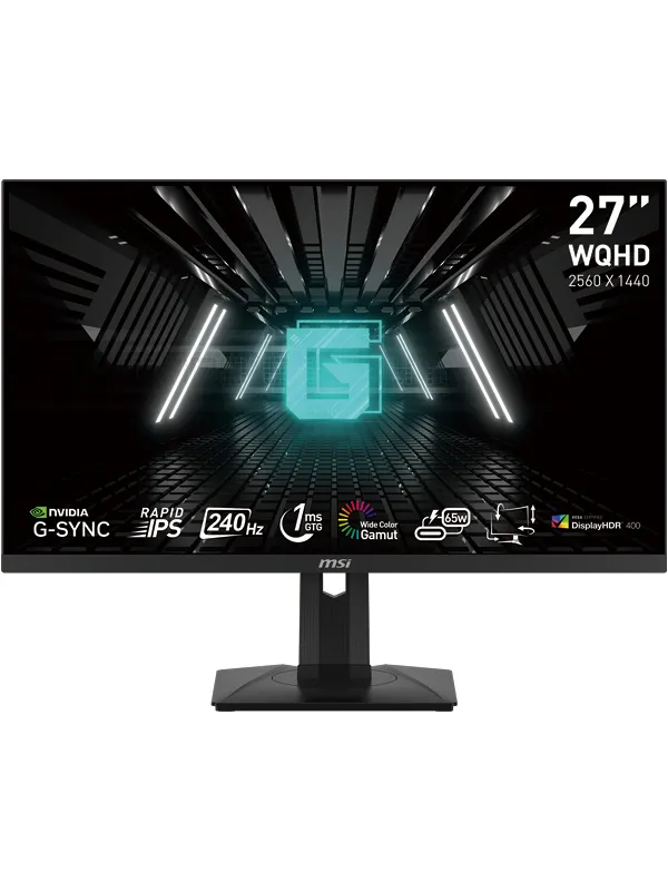 MSI G274QPXDE 27 2560 x 1440 (2K) HDMI DisplayPort USB-C 240Hz Pivot Sk&aelig;rm