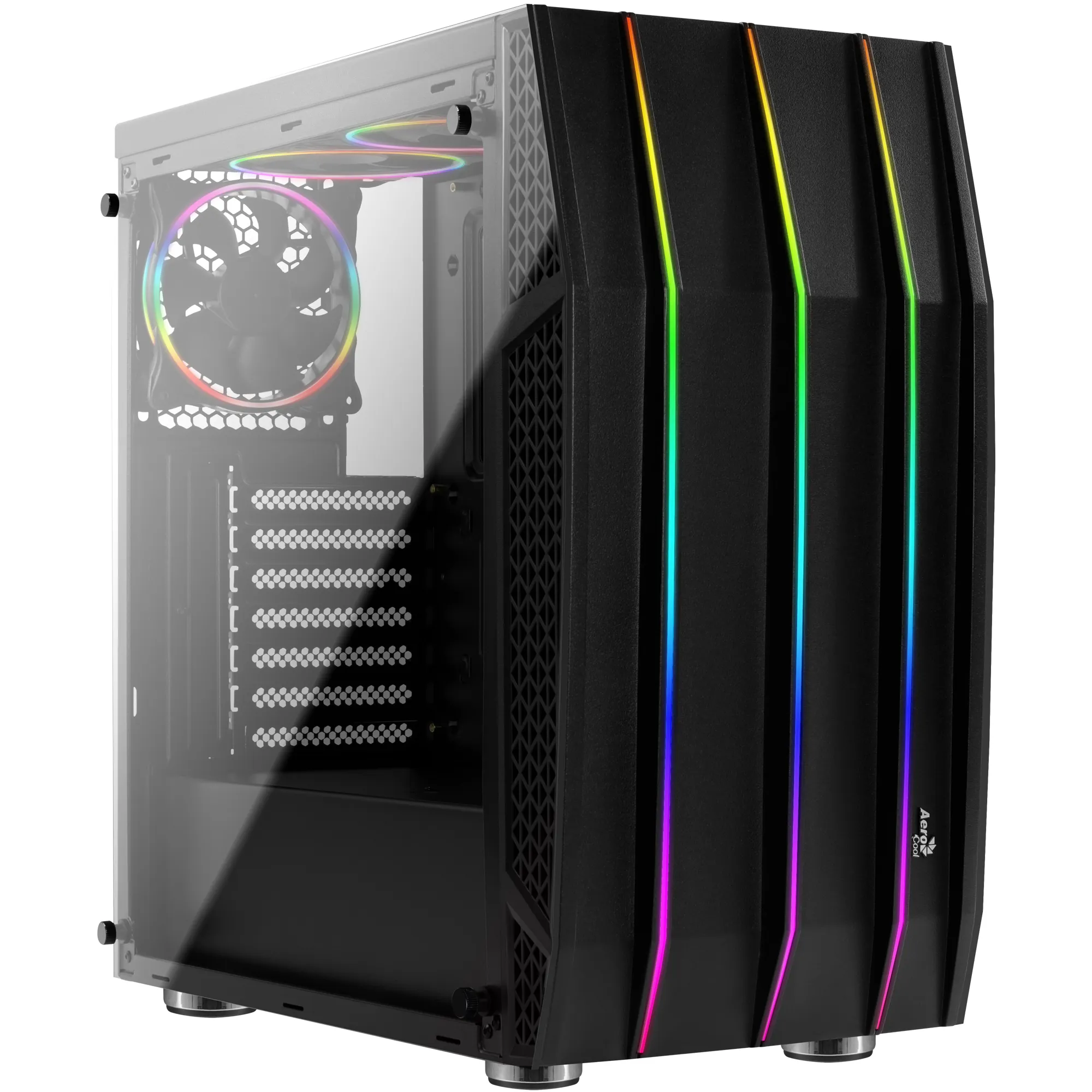 Aerocool Klaw - Mid Tower case, window, Black