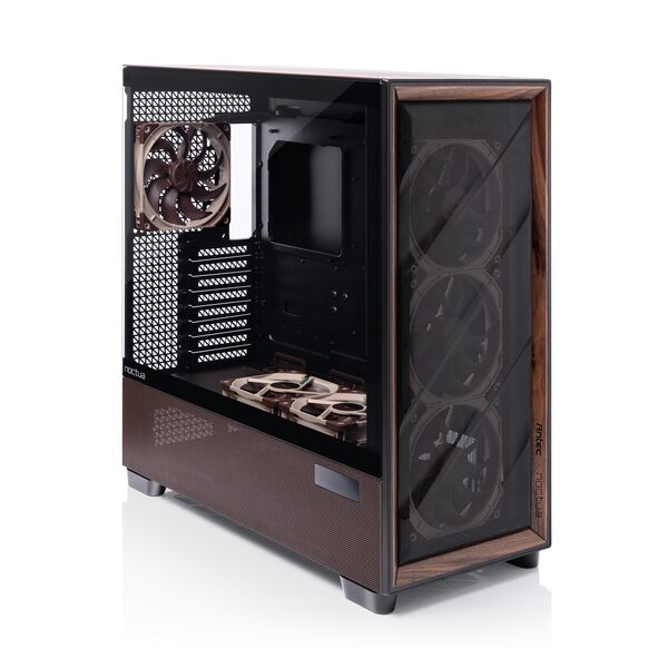 Antec Flux Pro Noctua Edition T&auml;ystorni -tietokonekotelo - Musta, Ruskea