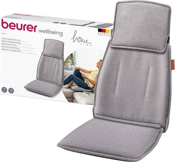 Beurer MG330 Shiatsu massages&auml;te, 2 intensitetsniv&aring;er, gr&aring;