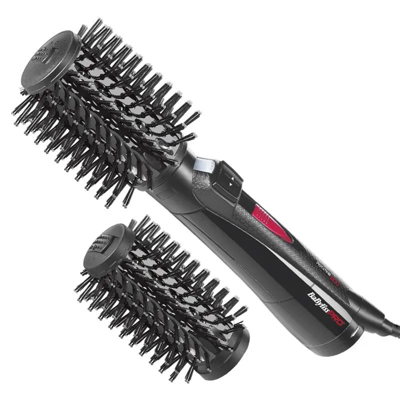 BaBylissPRO BAB2770E Rotating Steam Hot Air Brush, Black