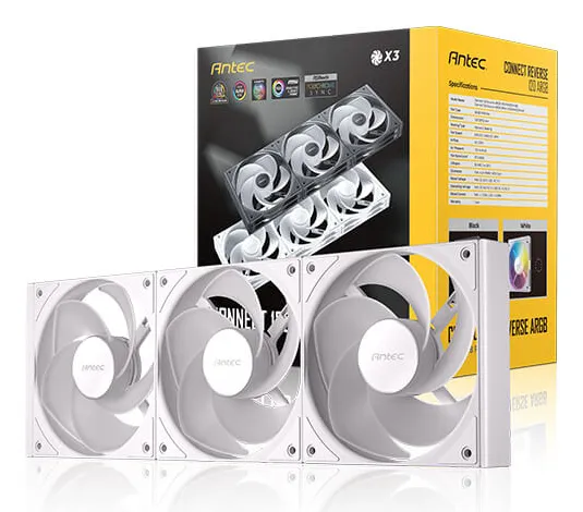Antec C120 ARGB Reverse White 120mm 3 fans