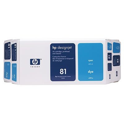 HP No. 81 Dye Value Pack Cyan