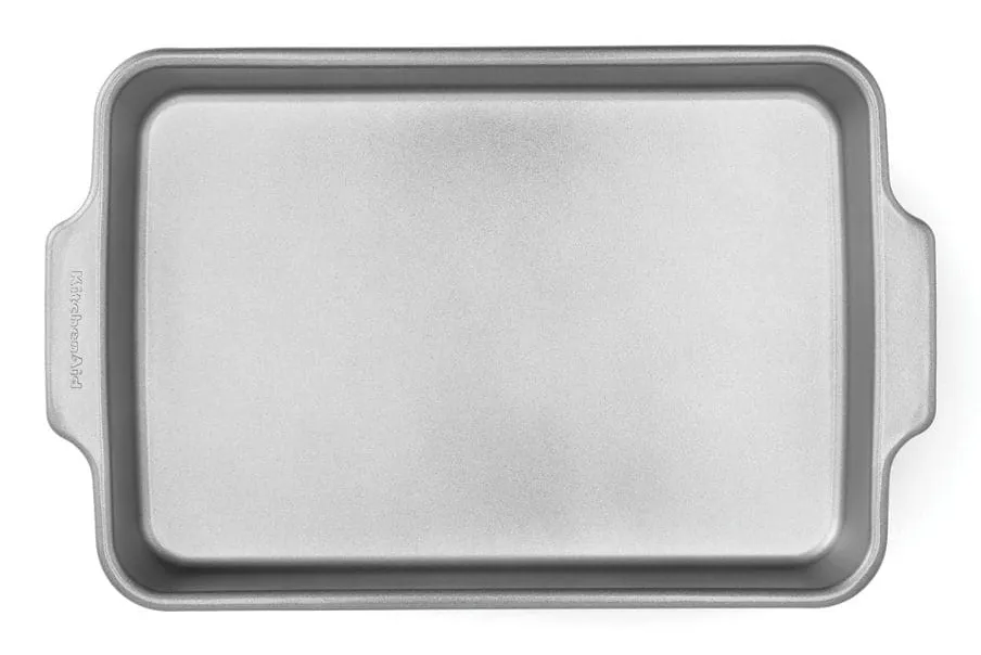 KITCHENAID rektangul&auml;r bakpl&aring;t 330 x 225 mm silver