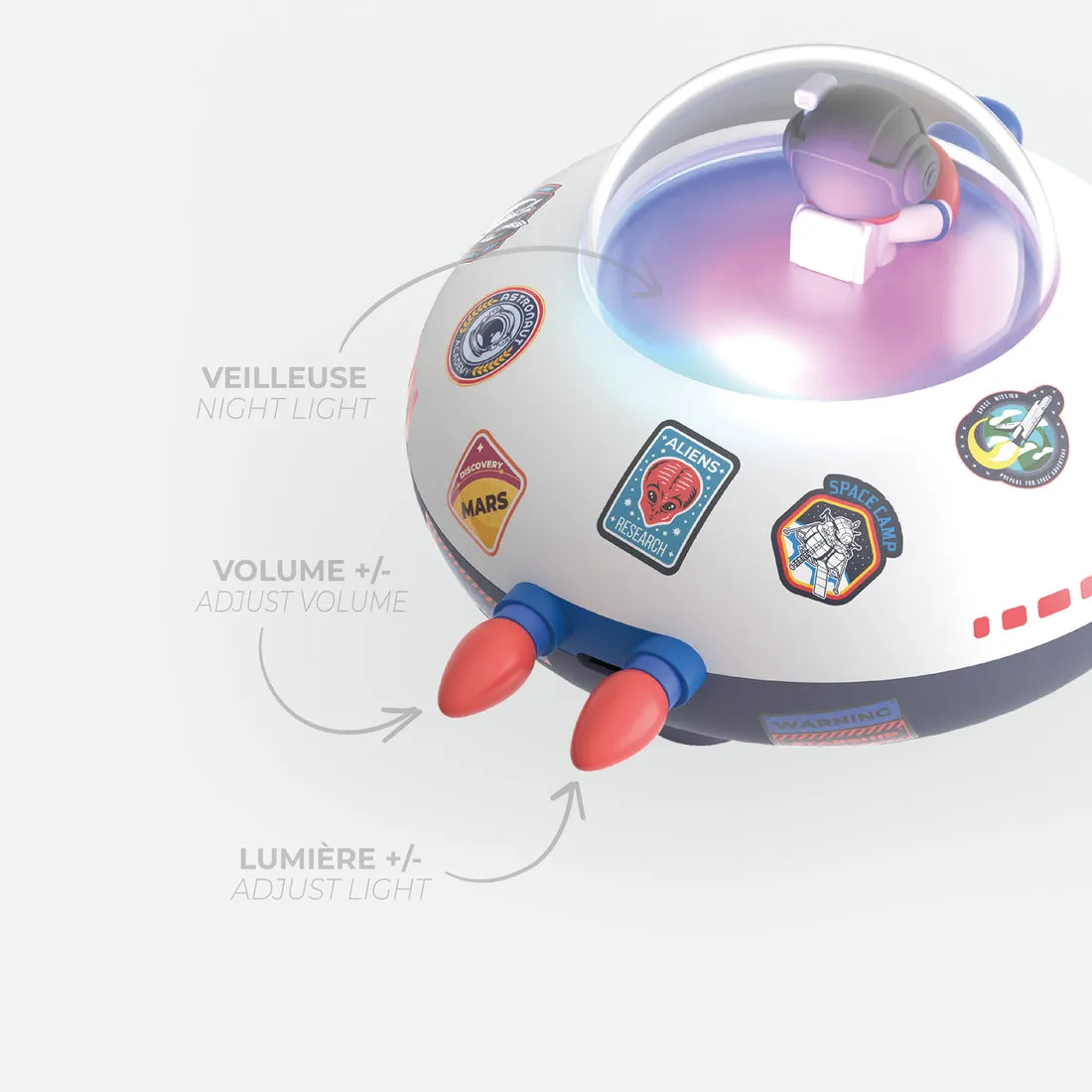 MOB Cosmo Bubbly Speaker, -kaiutin, Valkoinen