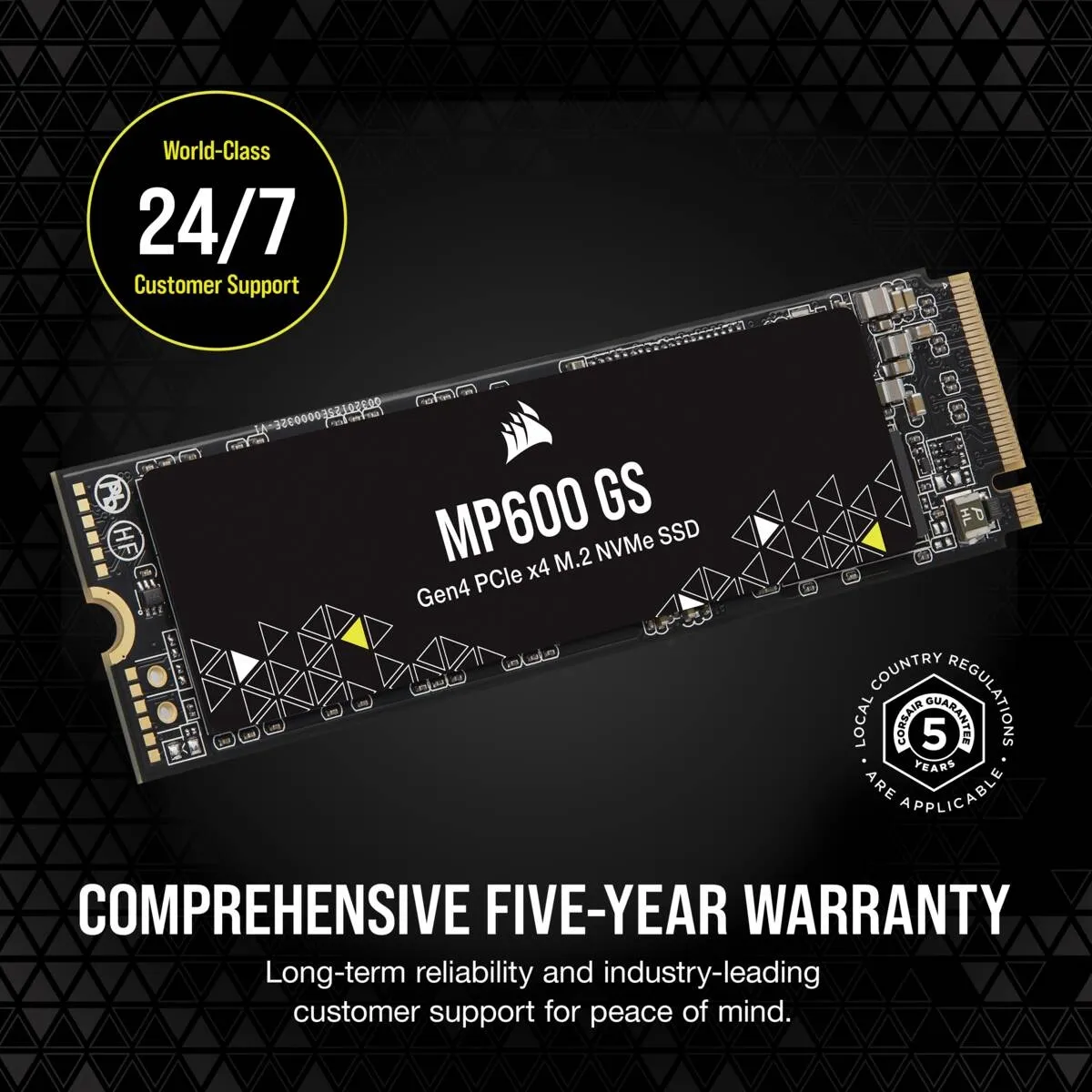 Corsair MP600 GS 1 Tt M.2 PCIe 4.0 NVMe -SSD-levy