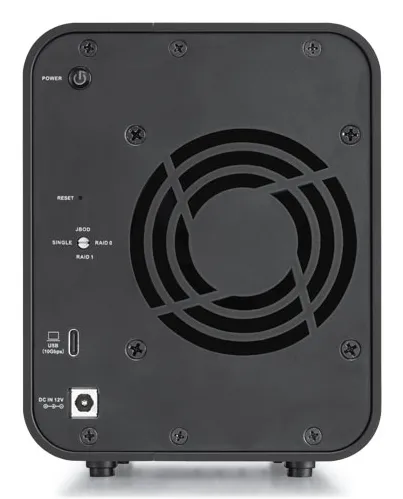 TerraMaster D2-320 - External Direct Attached Storage Enclosure, Black