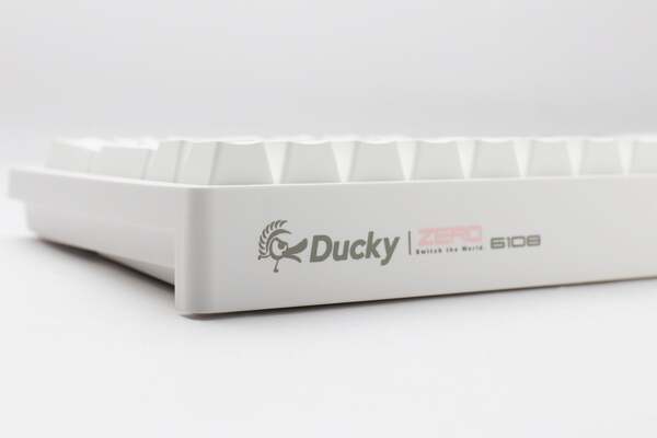 Ducky Zero 6108 -langaton mekaaninen pelin&auml;pp&auml;imist&ouml;, Cherry MX2A Speed Silver, valkoinen