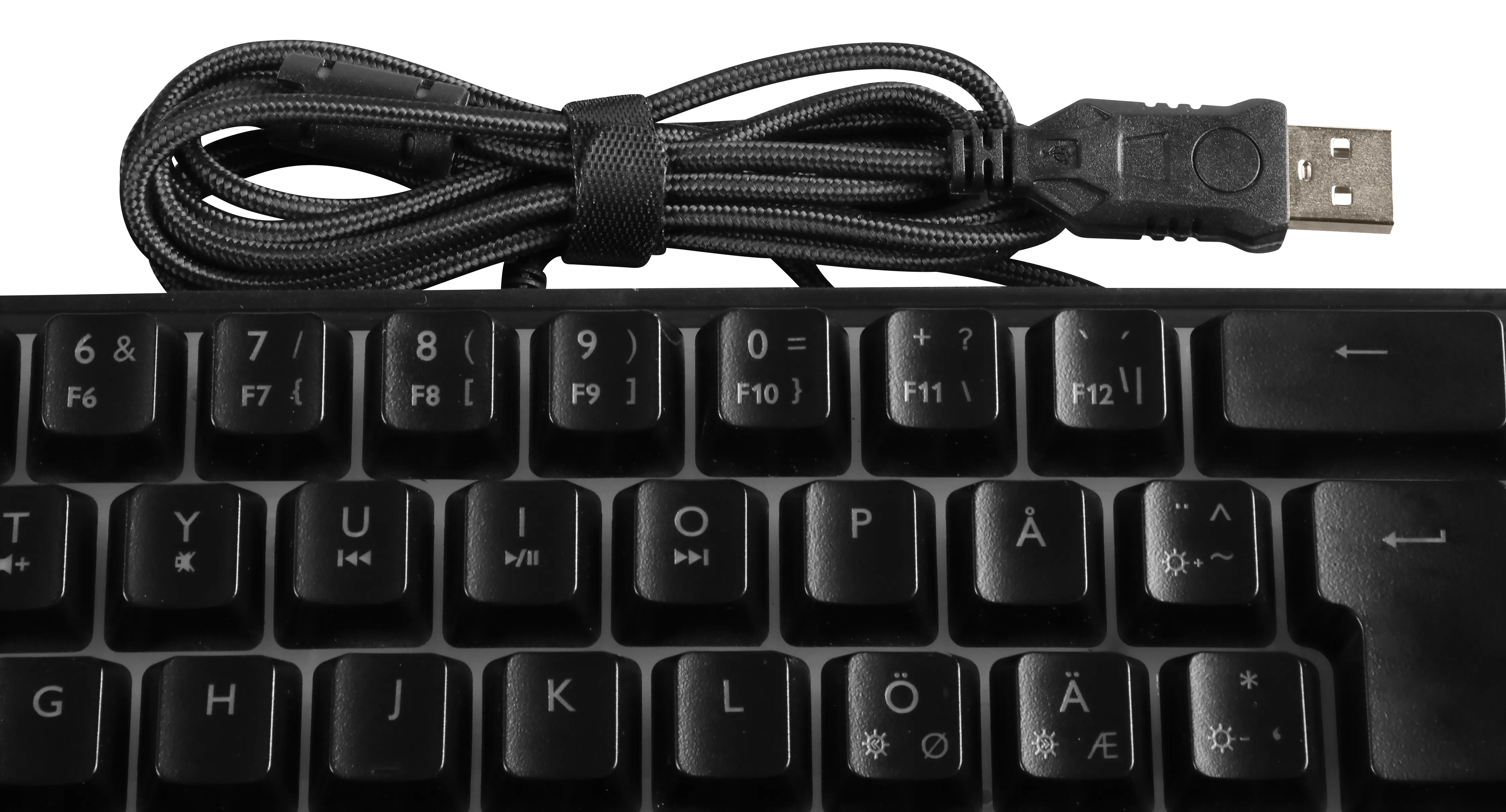 Deltaco Gaming DK240. 60%, membran switches, RGB - speltangenbord, svart