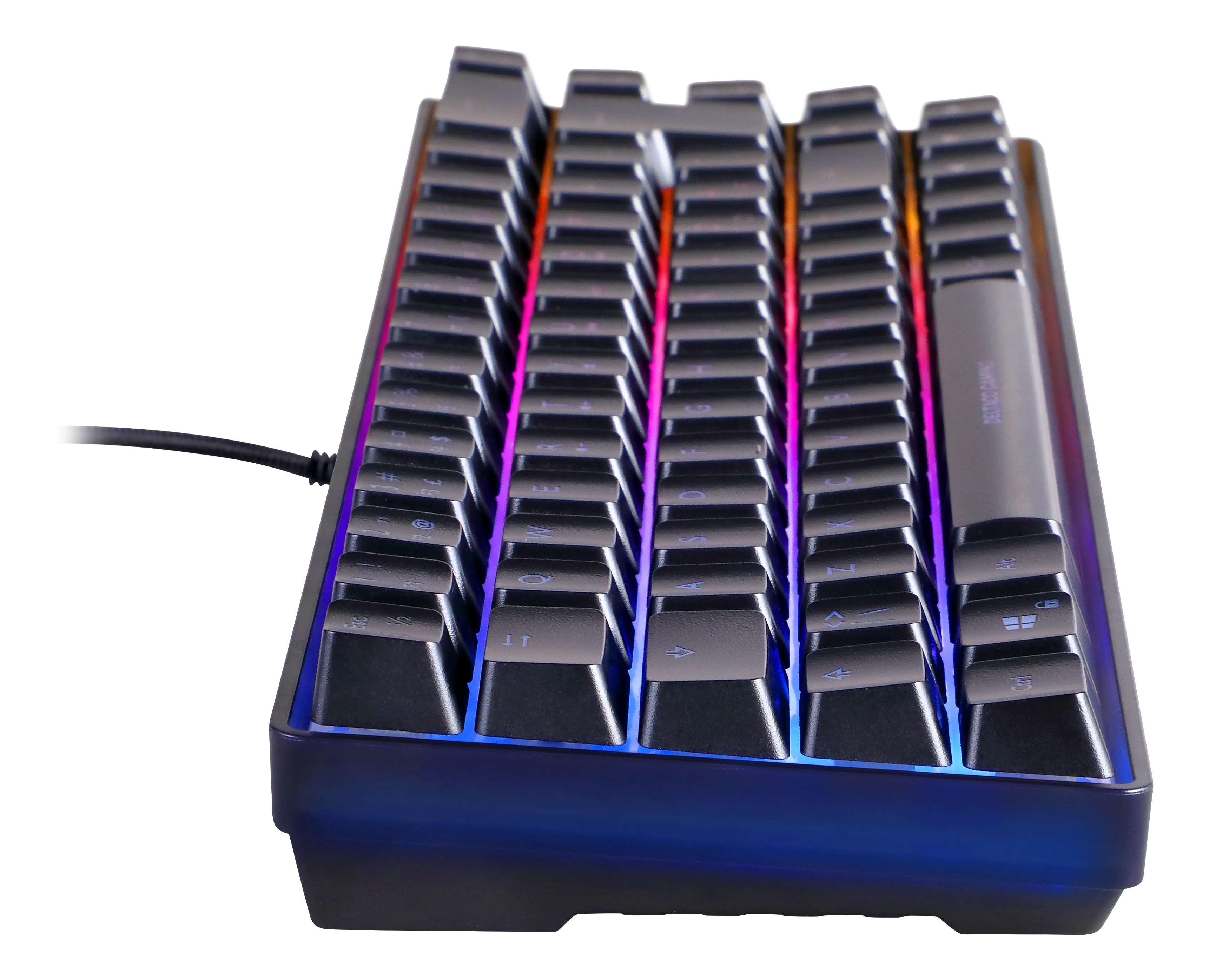 Deltaco Gaming DK240. 60%, membran switches, RGB - gaming keyboard, black