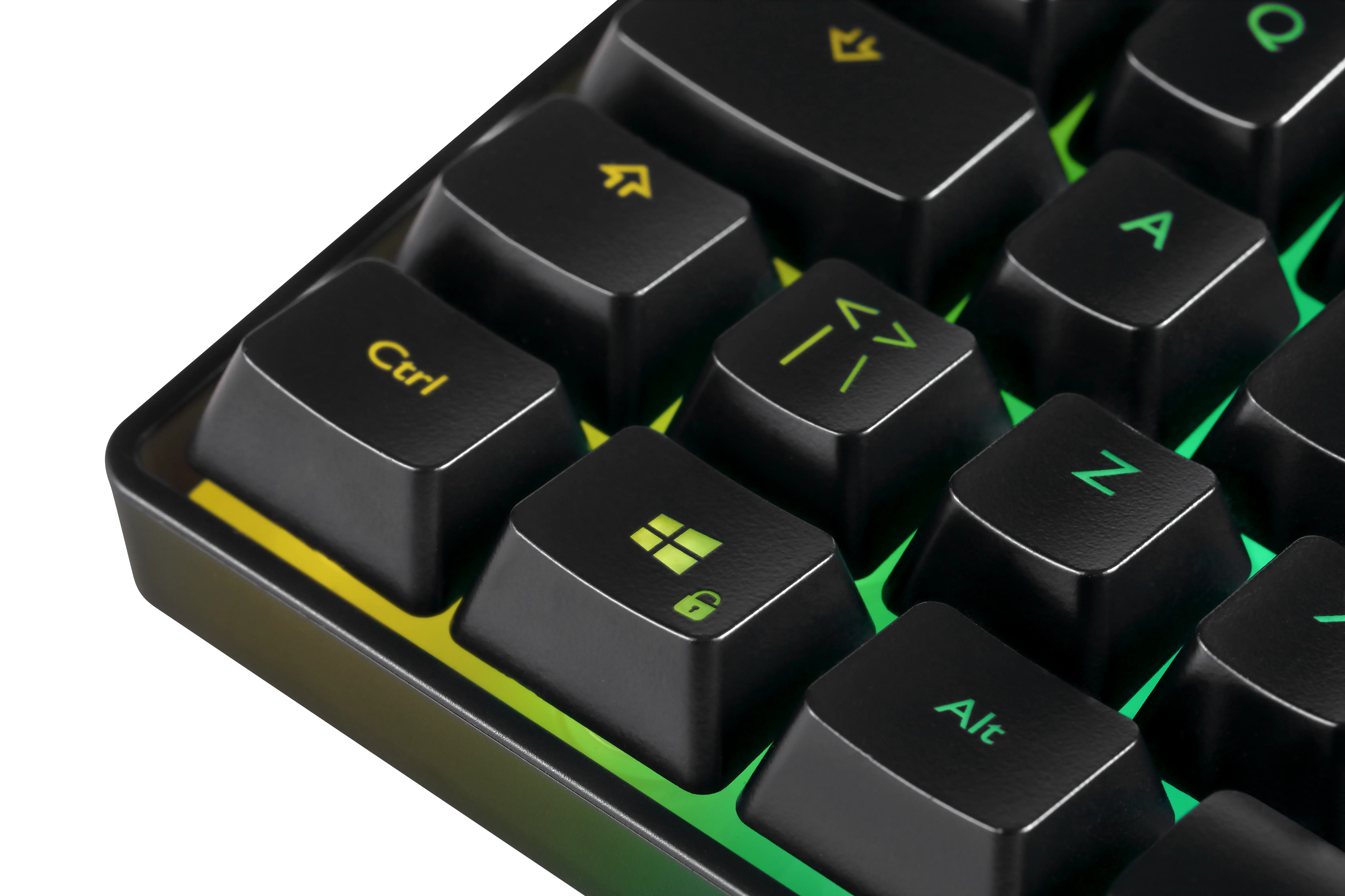 Deltaco Gaming DK240. 60%, membran switches, RGB - speltangenbord, svart