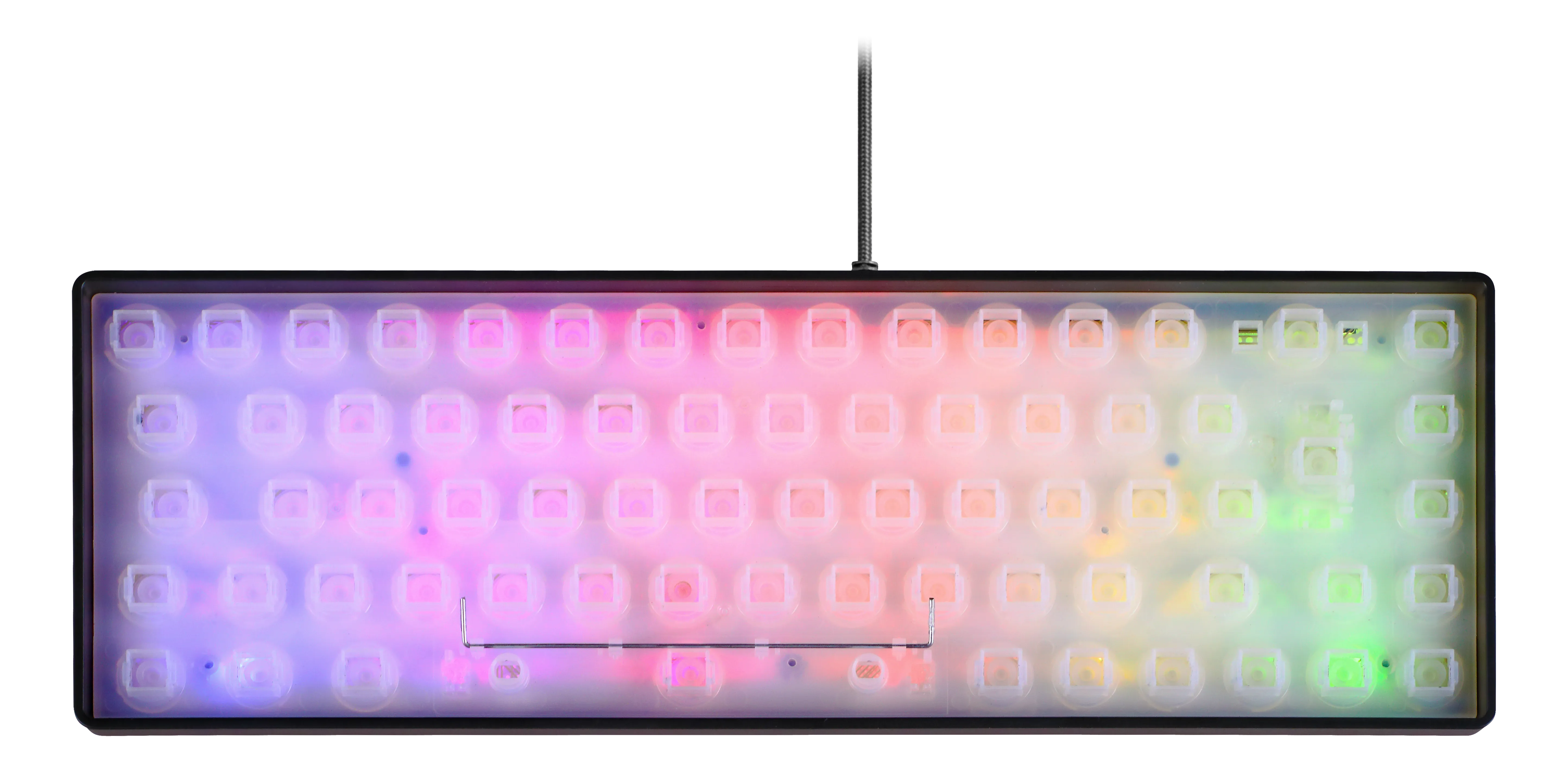 Deltaco Gaming DK240. 60%, membran switches, RGB - speltangenbord, svart