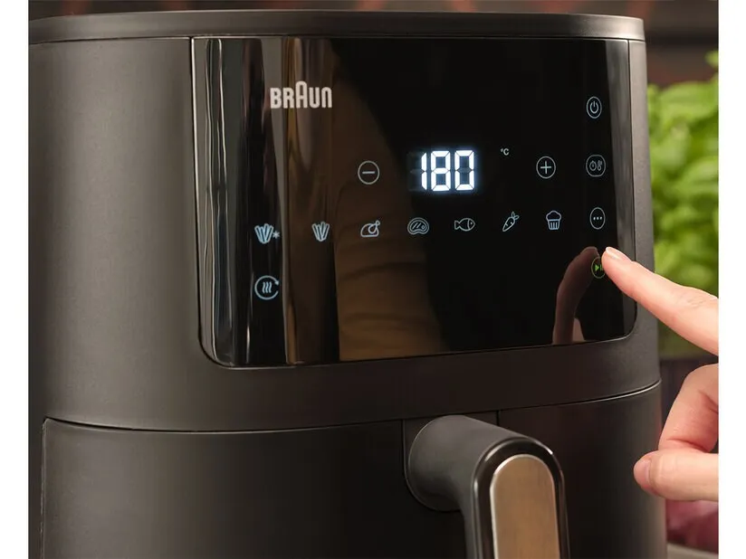 Braun MultiFry 3 HF3030, 4,3 l, 1 kg, 1500 W, airfryer, svart