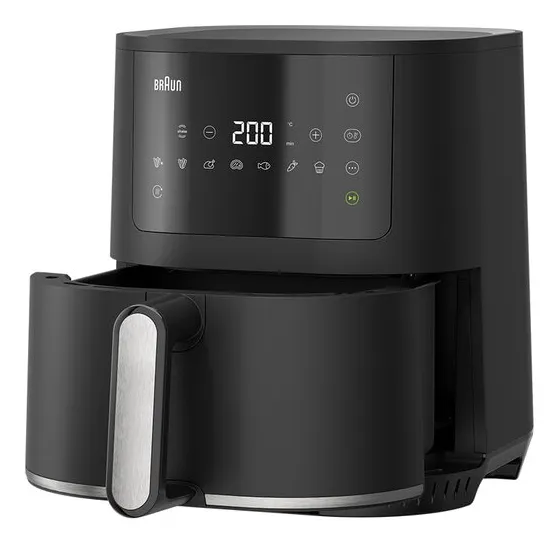 Braun MultiFry 3 HF3030, 4,3 l, 1 kg, 1500 W, airfryer, svart