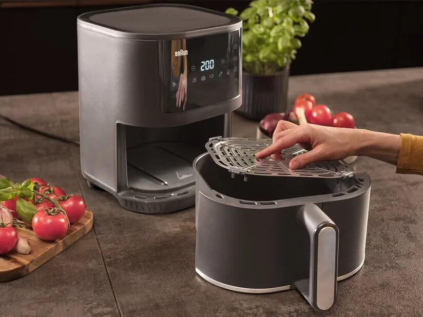 Braun MultiFry 3 HF3030, 4,3 l, 1 kg, 1500 W, airfryer, svart