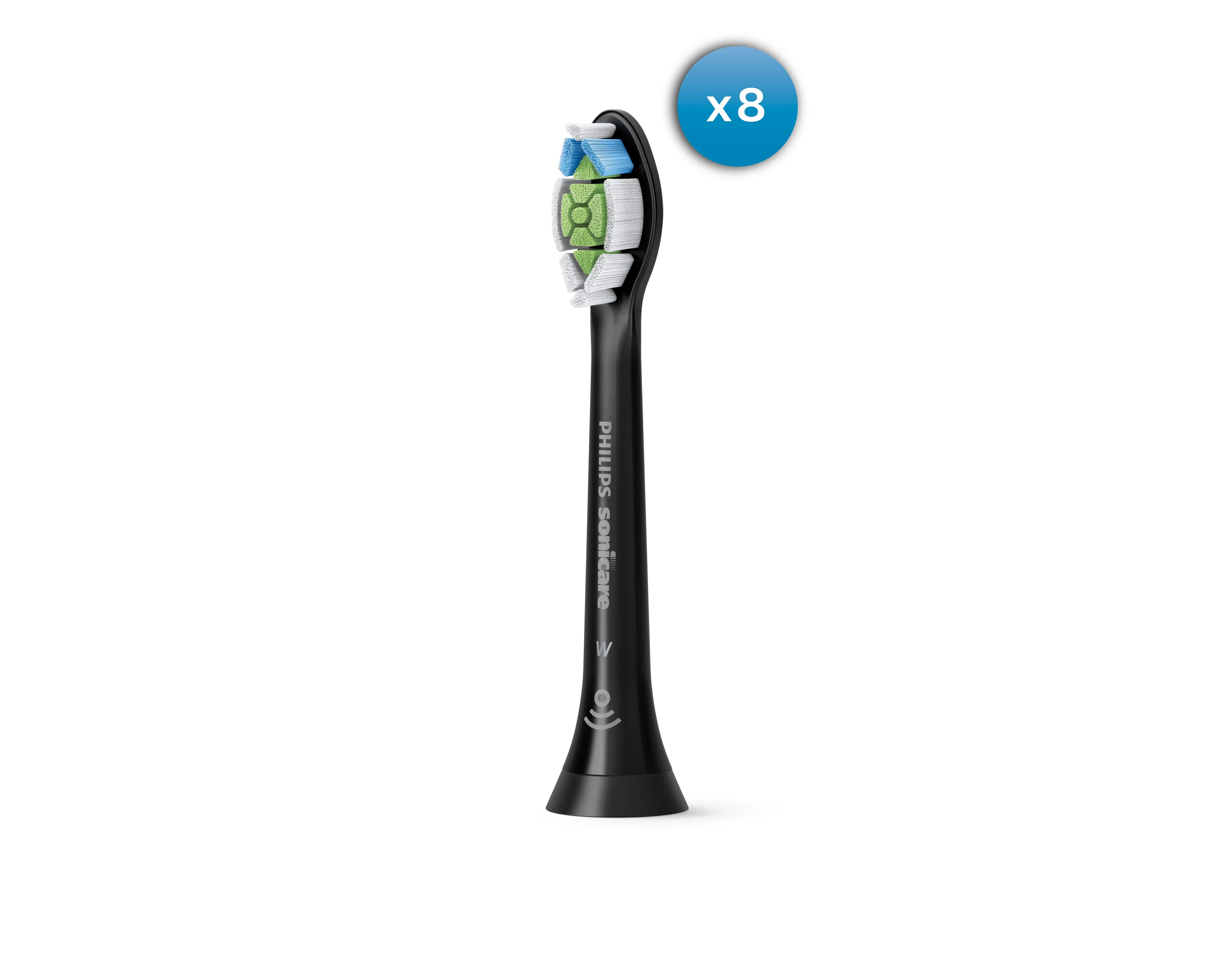 Philips Sonicare W2 Optimal White - borsthuvuden, 8 st, Svart
