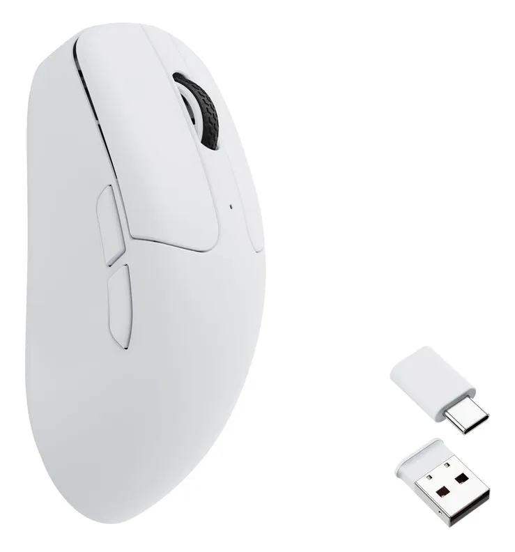 Keychron M2 1K Hz Ultralight 53g  - tr&aring;dl&ouml;s gaming mus White